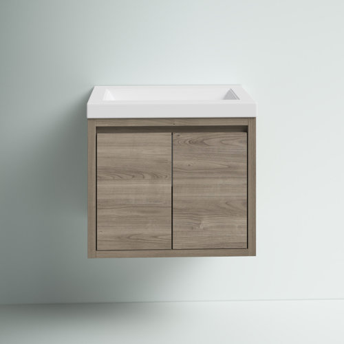 Mercury Row® Altenburg 24.5'' Wall Mounted Single Bathroom Vanity with